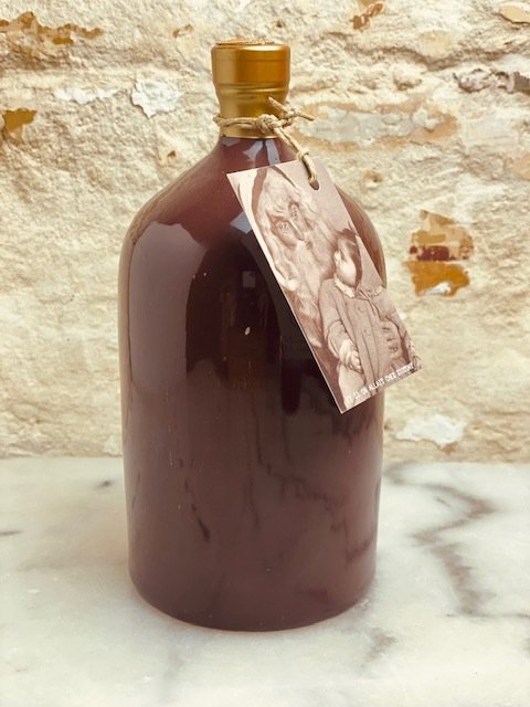 Huile d'Olive extra vergine Bio en Céramique - ZIOTONY - D.O.P. Colline di Brindisi Chocolat