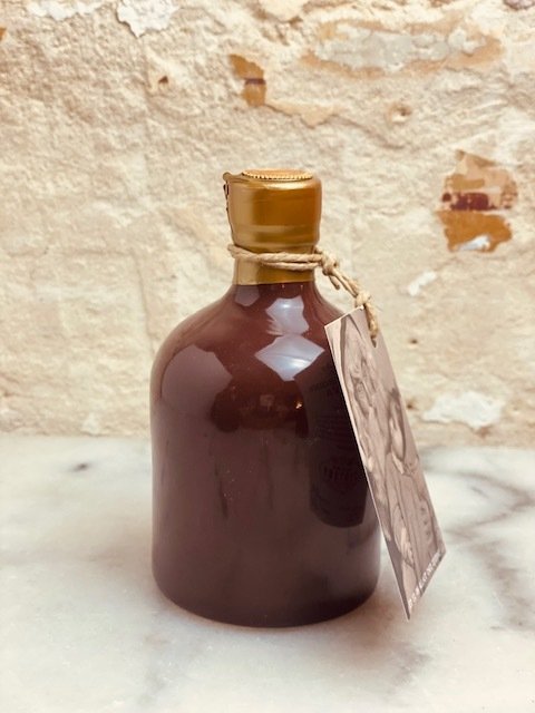 Huile d'Olive extra vergine Bio en Céramique - ZIOTONY - D.O.P. Colline di Brindisi Chocolat