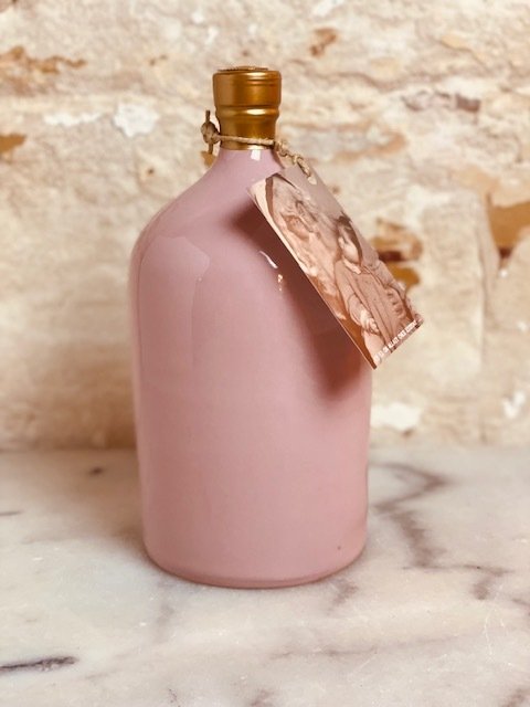Huile d'olive Extra Vergine BIO en céramique - ZIOTONY - D.O.P Colline de Brindisi SlowFood Rose